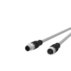 METZ CONNECT - M12 Sensorleitung A-kodiert 5m M12 Stecker ger - M12 Buchse ger STP 8-pol. PVC-C