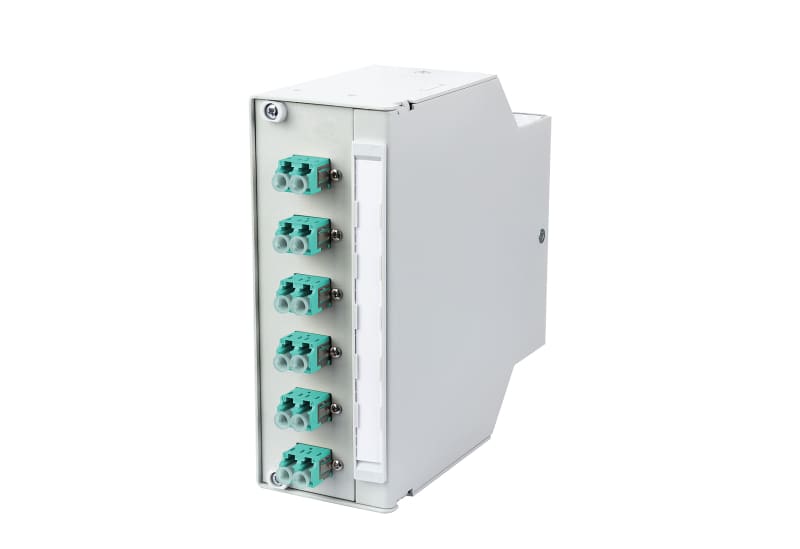 METZ CONNECT - OpDAT REGpro VIK 6xLC-D (aqua) OM3 lichtgrau RAL 7035