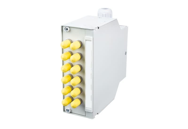 METZ CONNECT - OpDAT REGpro splice12xST-S (metall) OM4 lichtgrau RAL 7035