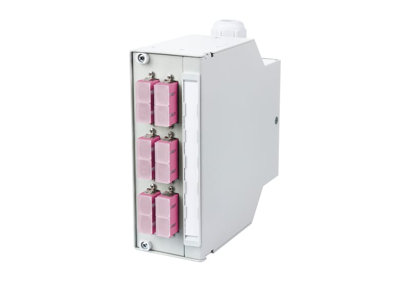 METZ CONNECT - OpDAT REGpro splice6xSC-D (violett) OM4 lichtgrau RAL 7035