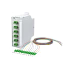 METZ CONNECT - OpDAT REGpro Blister 6xLC-D APC (grün) OS2 lichtgrau RAL 7035