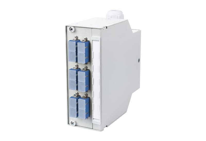 METZ CONNECT - OpDAT REGpro splice 6x SC-D UPC (blau) OS2 lichtgrau RAL 7035