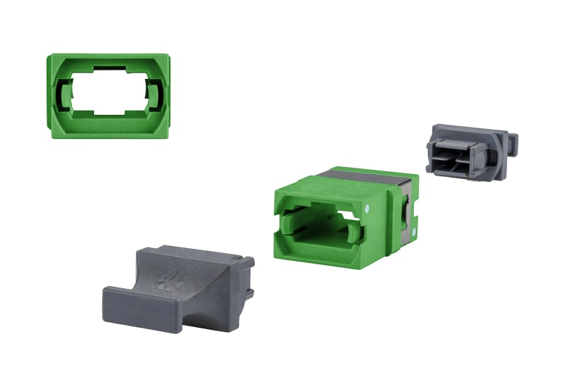 METZ CONNECT - OpDAT MTP® Kupplung OS2 APC TypA grün