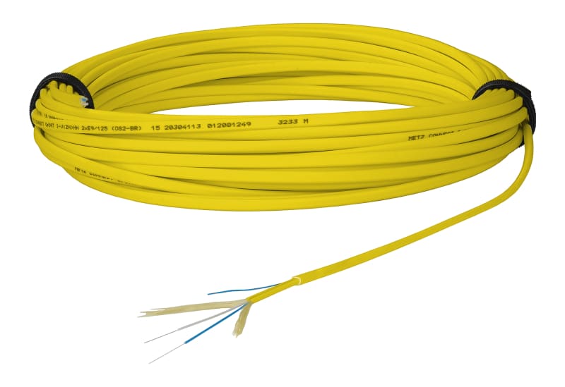 METZ CONNECT - OpDAT Verbindungskabel I-V(ZN)HH 2x1 OS2 20m ohne Stecker gelb