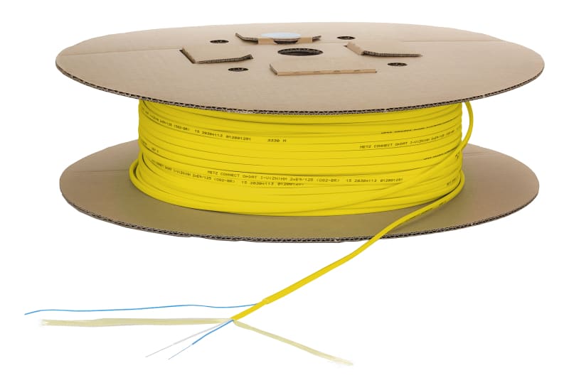 METZ CONNECT - OpDAT Verbindungskabel I-V(ZN)HH 2x1 OS2 50m ohne Stecker gelb