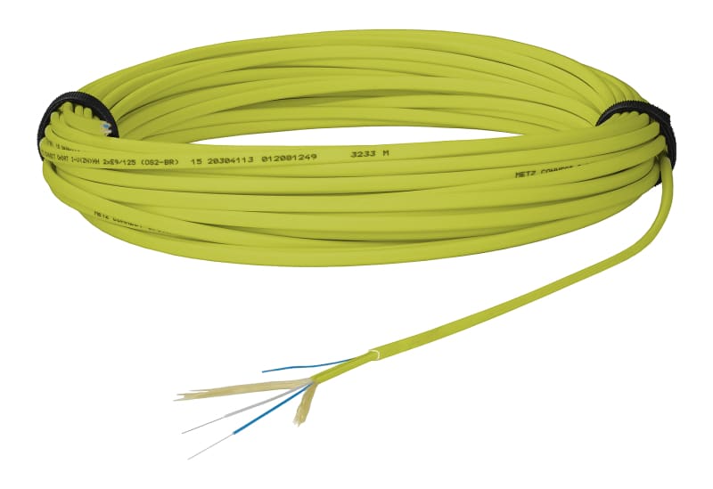 METZ CONNECT - OpDAT Verbindungskabel I-V(ZN)HH 2x1 OM5 20m ohne Stecker fasergrün
