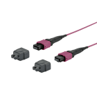 METZ CONNECT - OpDAT Patchkabel MTP®-F/MTP®-F OM4 Ø2mm 12 Fasern 2m violett