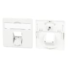 METZ CONNECT - Zentralplatte 50x50mm 1 Port reinweiss E-DAT C6