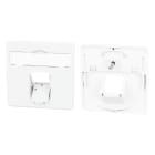 METZ CONNECT - Zentralplatte 50x50mm 1 Port verkehrsweiss RAL9016 E-DAT C6