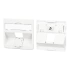 METZ CONNECT - Zentralplatte 50x50mm 1 Port reinweiss Modul