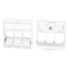 METZ CONNECT - Zentralplatte 50x50mm 3 Port reinweiss Modul