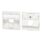 METZ CONNECT - Zentralplatte 50x50mm 1 Port perlweiss Modul