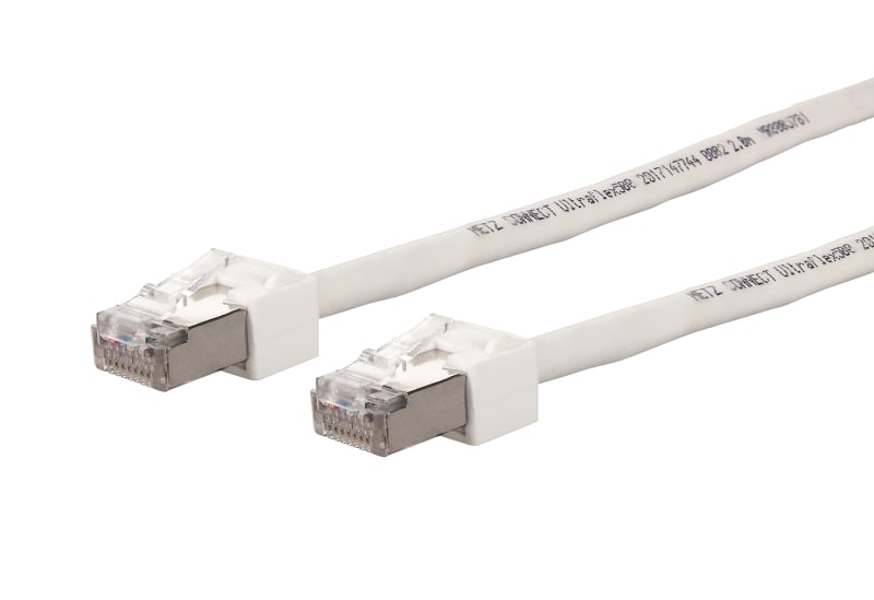 METZ CONNECT - Patchkabel Cat.6 Ultraflex500 VoIP AWG 26 0,3 m weiß