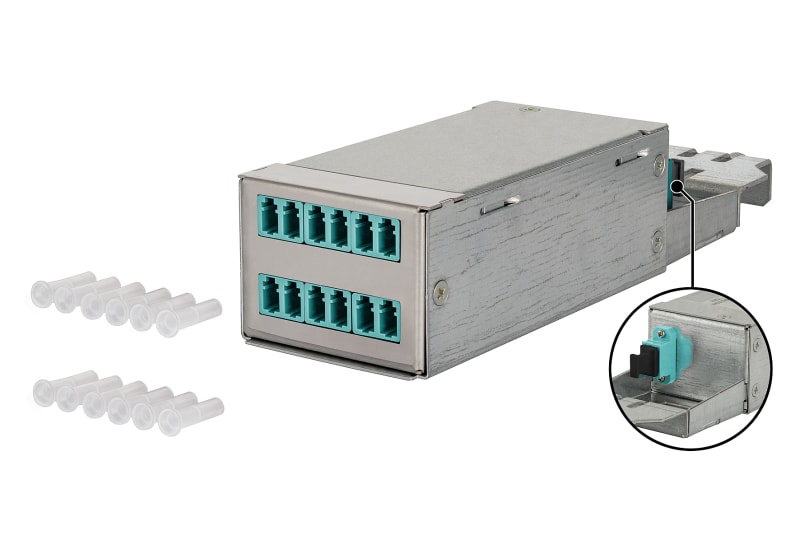 METZ CONNECT - DCCS Baugruppe OM3 6xLC-Duplex/1xMTP-M, Typ B