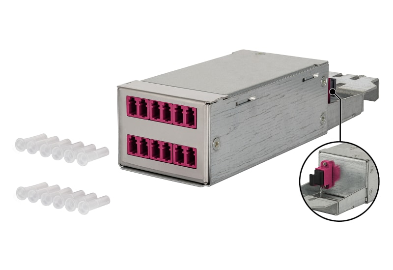 METZ CONNECT - DCCS Baugruppe OM4 6xLC-Duplex/1xMTP-M, Typ B
