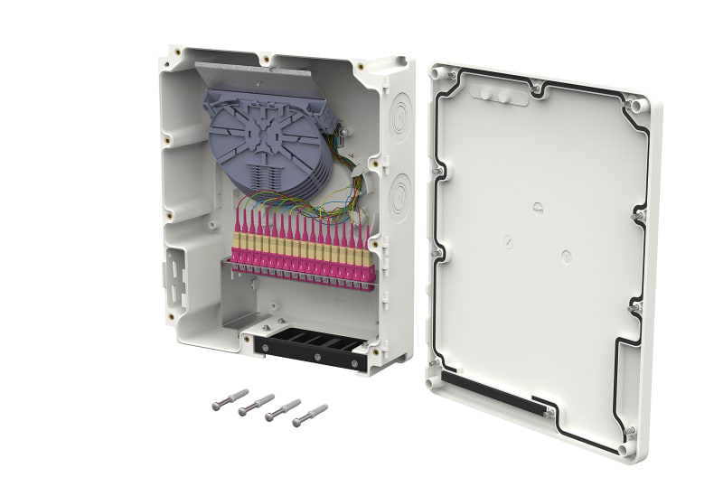 METZ CONNECT - OpDAT MV 18xSC-S OM4 IP65 spl 18Kup. viol. /18Pigt. 1xCSH