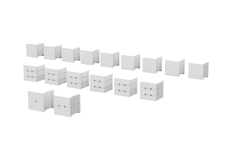 METZ CONNECT - OpDAT MV IP65 Dicht.Set LWL   für 16x2-3mm Kabel