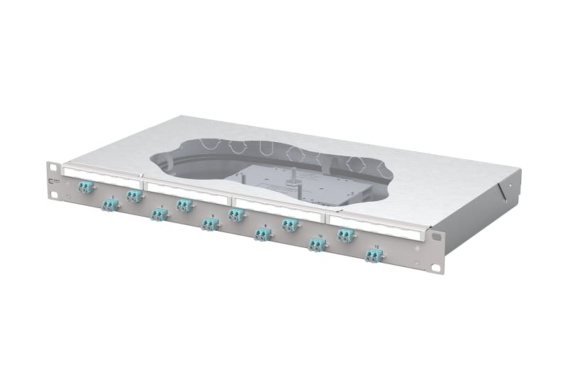 METZ CONNECT - OpDAT fix2 Patchfeld splice 12xLC-D OM3