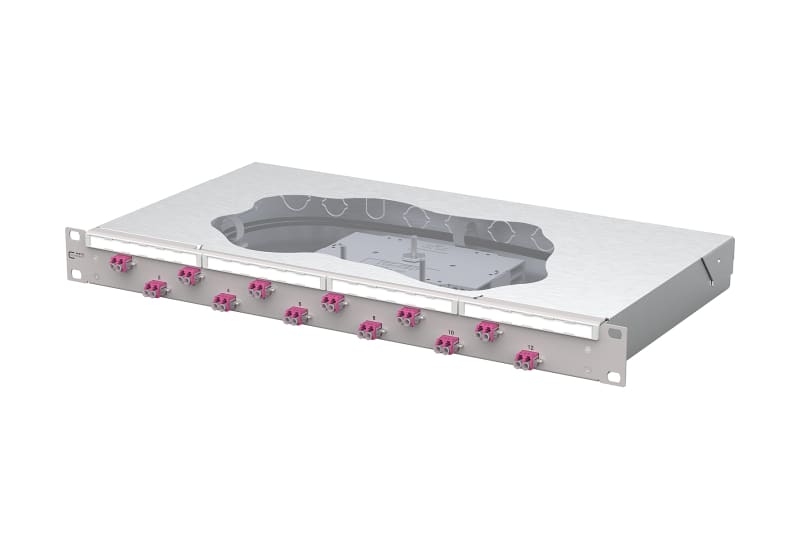 METZ CONNECT - OpDAT fix2 Patchfeld splice 12xLC-D OM4