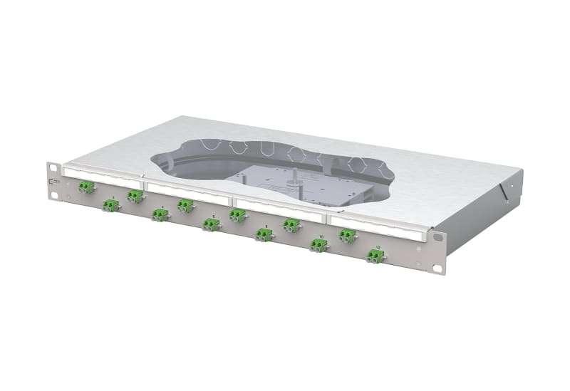 METZ CONNECT - OpDAT fix2 Patchfeld splice 12xLC-D APC OS2