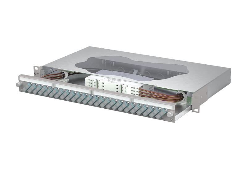 METZ CONNECT - OpDAT slide2 Patchfeld splice 24xSC-D OM3