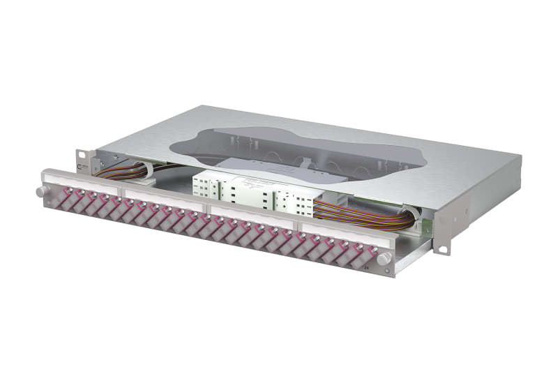 METZ CONNECT - OpDAT slide2 Patchfeld splice 24xSC-D OM4