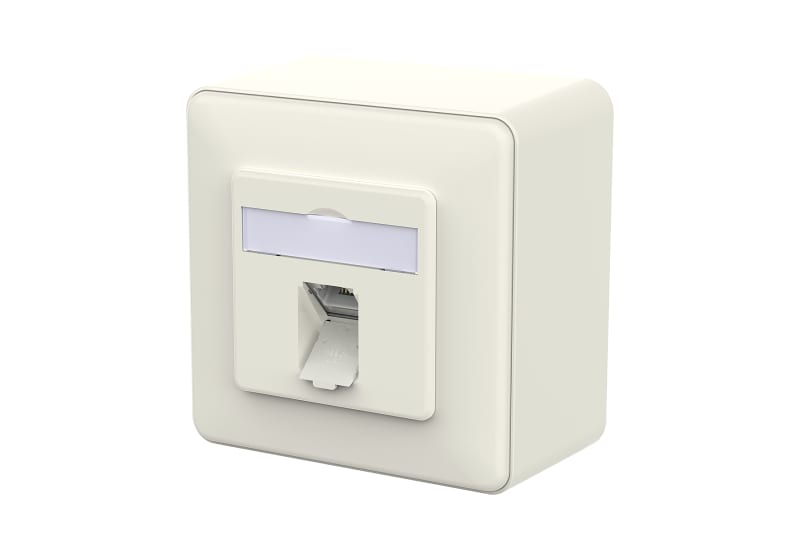 METZ CONNECT - E-DAT C6A IDC 1 Port AP reinweiß