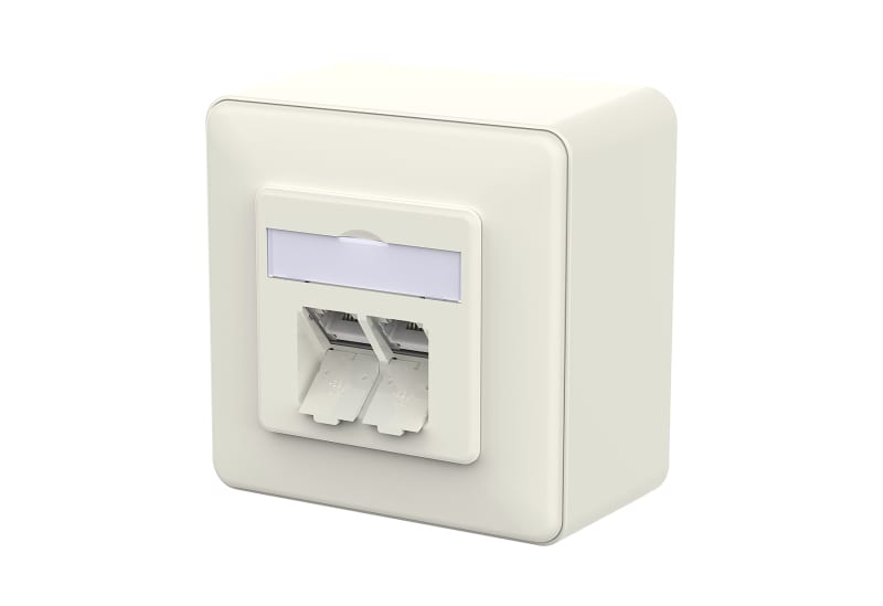 METZ CONNECT - E-DAT C6A IDC 2 Port AP reinweiß