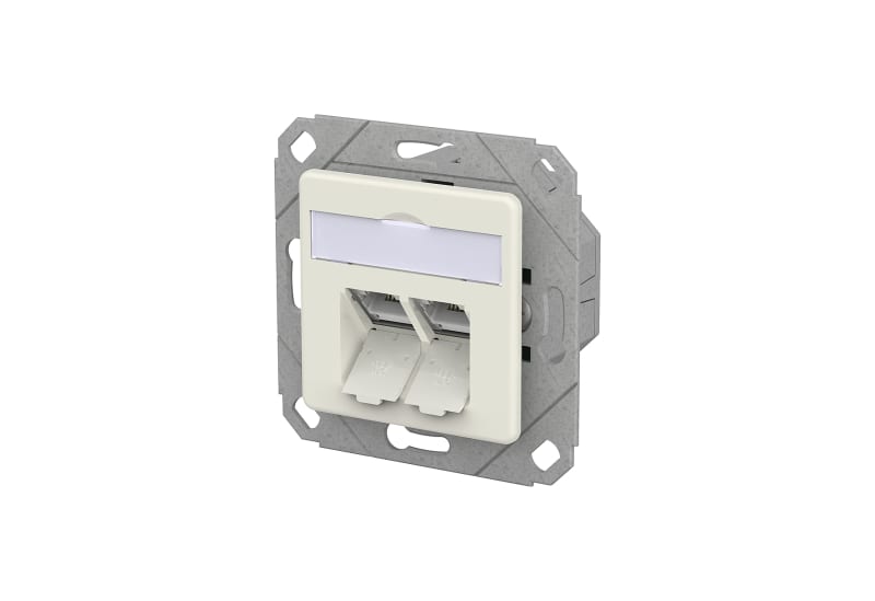 METZ CONNECT - E-DAT C6A IDC 2 Port UPK reinweiß