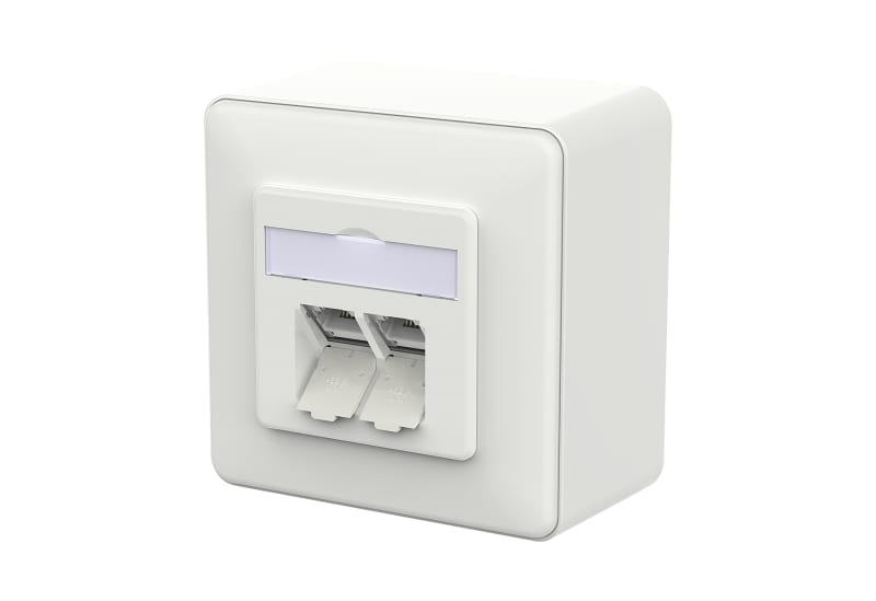 METZ CONNECT - E-DAT C6A IDC 2 Port AP verkehrsweiß