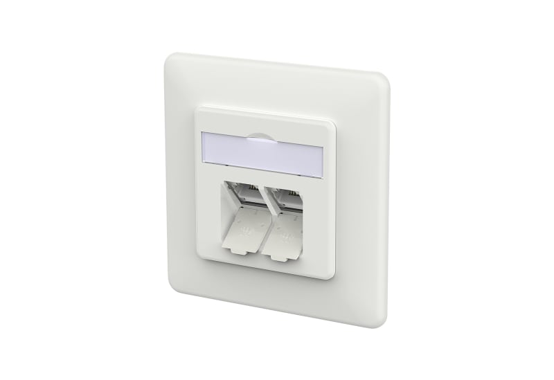 METZ CONNECT - E-DAT C6A IDC 2 Port UP verkehrsweiß