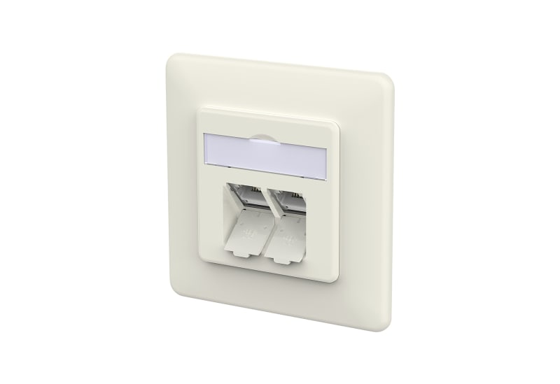 METZ CONNECT - E-DAT C6A LSA++ 2 Port UP reinweiß