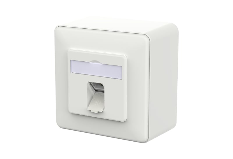 METZ CONNECT - E-DAT C6A LSA++ 1 Port AP verkehrsweiß