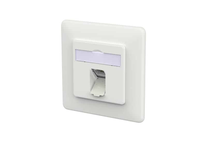METZ CONNECT - E-DAT C6A LSA++ 1 Port UP verkehrsweiß
