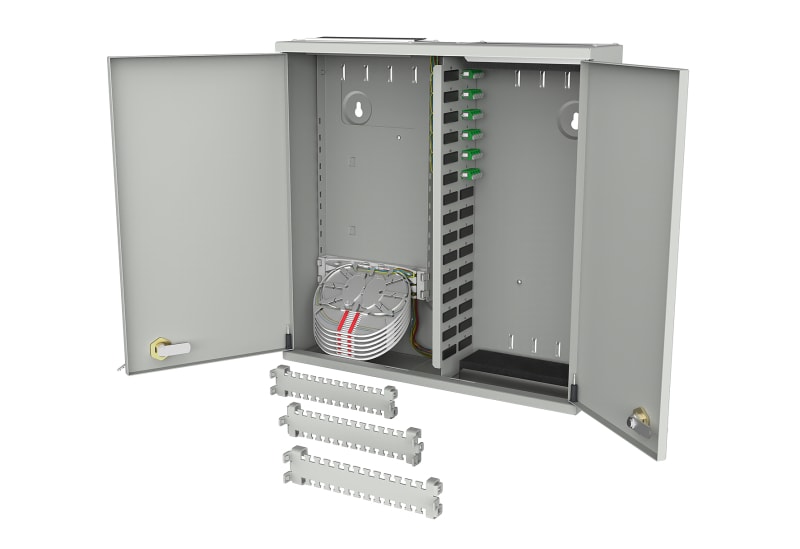 METZ CONNECT - OpDAT Wandverteiler M 6xLC-Q APC OS2 (Keramik, grün)