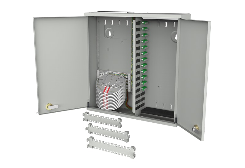 METZ CONNECT - OpDAT Wandverteiler M 12xLC-Q APC OS2 (Keramik, grün)