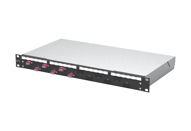 METZ CONNECT - OpDAT fix2 Patchfeld VIK 6xLC-D OM4 schwarz