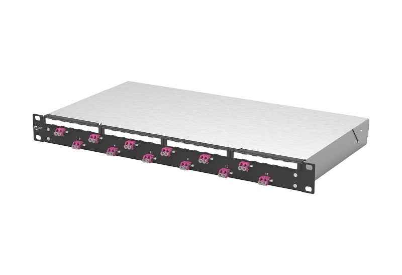 METZ CONNECT - OpDAT fix2 Patchfeld VIK 12xLC-D OM4 schwarz