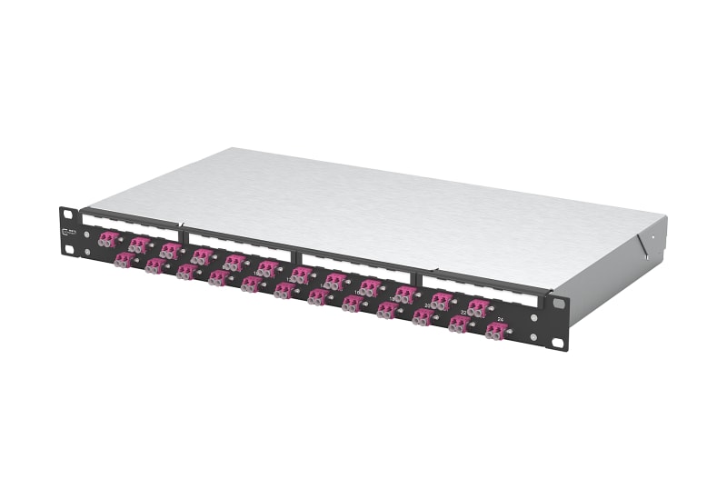 METZ CONNECT - OpDAT fix2 Patchfeld VIK 24xLC-D OM4 schwarz