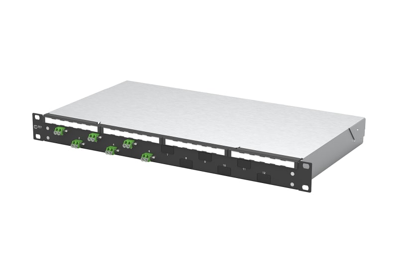 METZ CONNECT - OpDAT fix2 Patchfeld VIK 6xLC-D APC OS2 schwarz