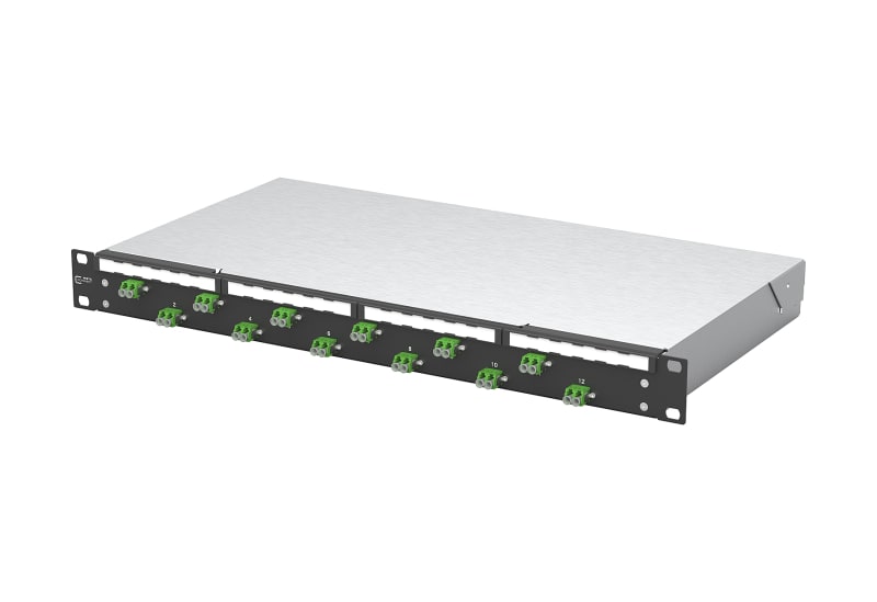METZ CONNECT - OpDAT fix2 Patchfeld VIK 12xLC-D APC OS2 schwarz