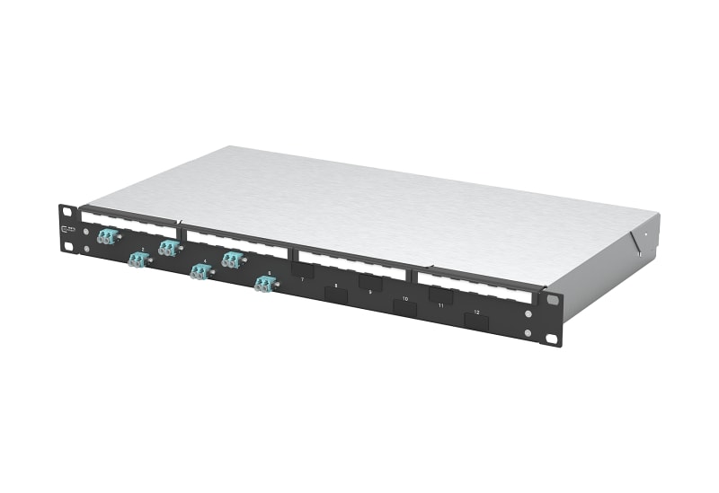 METZ CONNECT - OpDAT fix2 Patchfeld VIK 6xLC-D OM3 schwarz