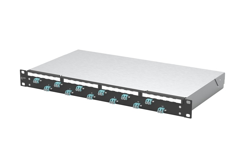 METZ CONNECT - OpDAT fix2 Patchfeld VIK 12xLC-D OM3 schwarz