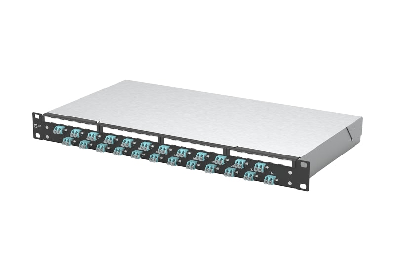 METZ CONNECT - OpDAT fix2 Patchfeld VIK 24xLC-D OM3 schwarz