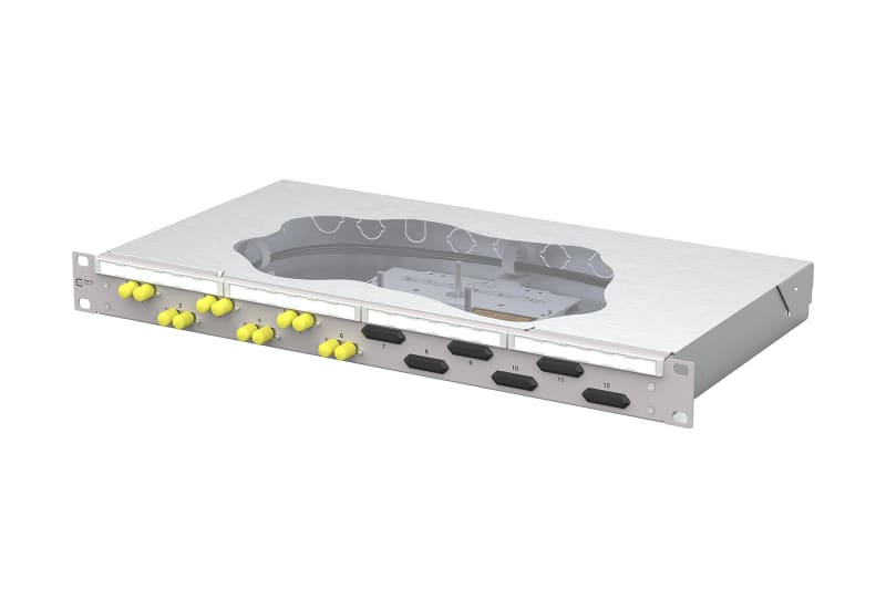 METZ CONNECT - OpDAT fix2 Patchfeld splice 6xST-D OM4 grau