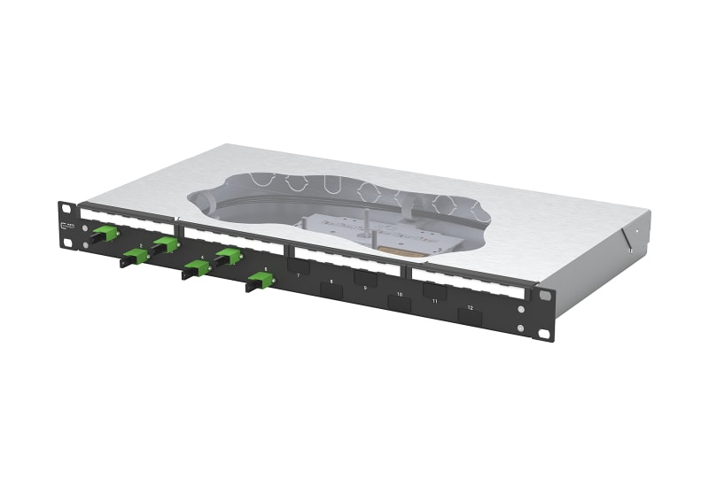 METZ CONNECT - OpDAT fix2 Patchfeld splice 6xE2000-S APC OS2 schwarz