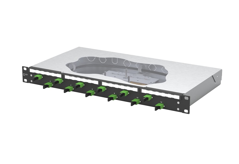 METZ CONNECT - OpDAT fix2 Patchfeld splice 12xE2000-S APC OS2 schwarz