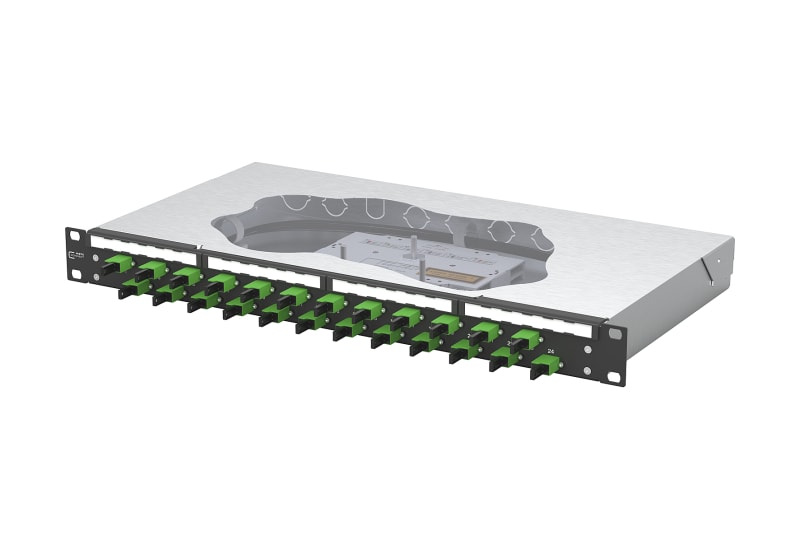 METZ CONNECT - OpDAT fix2 Patchfeld splice 24xE2000-S APC OS2 schwarz
