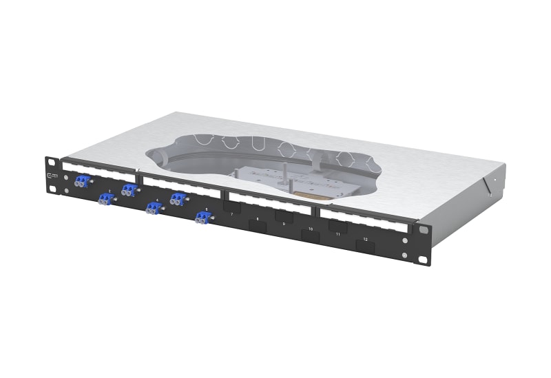METZ CONNECT - OpDAT fix2 Patchfeld splice 6xLC-D OS2 schwarz