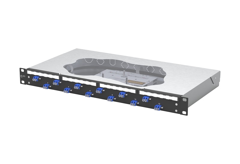 METZ CONNECT - OpDAT fix2 Patchfeld splice 12xLC-D OS2 schwarz